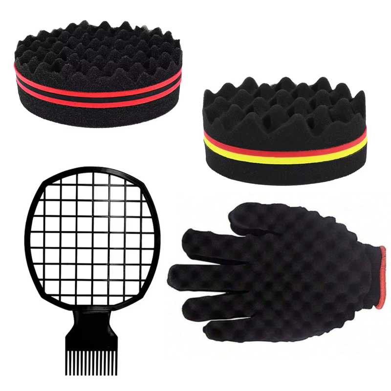 Afro Pick Comb - 2 piezas de esponja para peinar