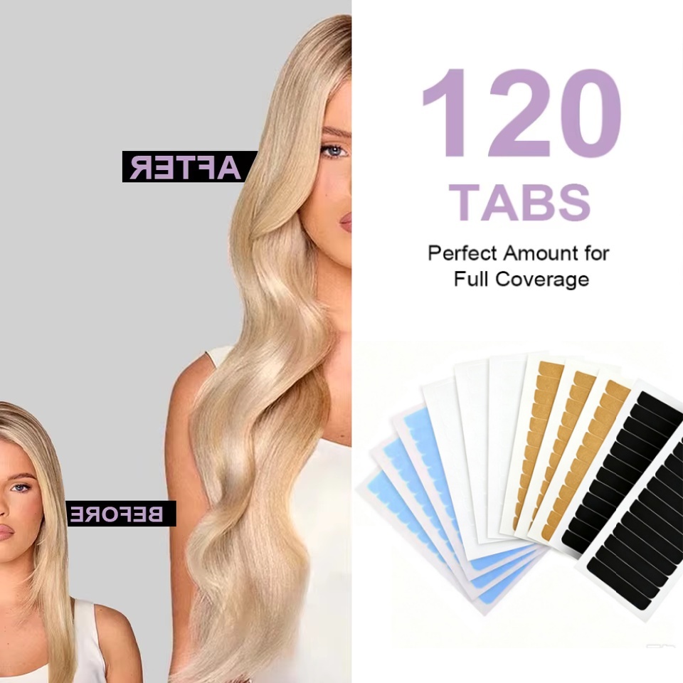 Hair Extension Tape In - Cinta Adhesiva de Doble Cara para