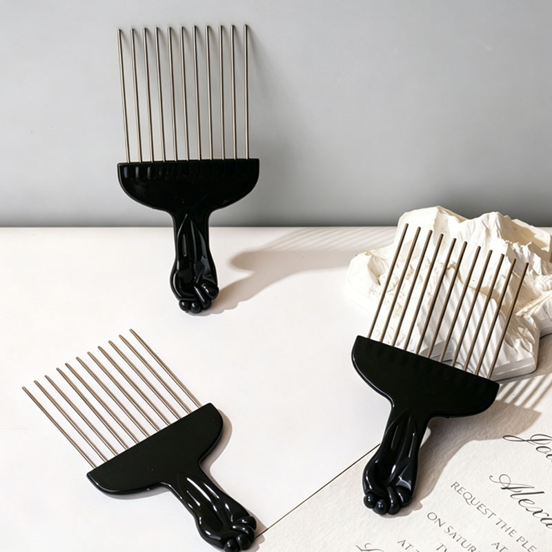 Afro Pick Comb - Nuevo Peine Profesional de Barbero para