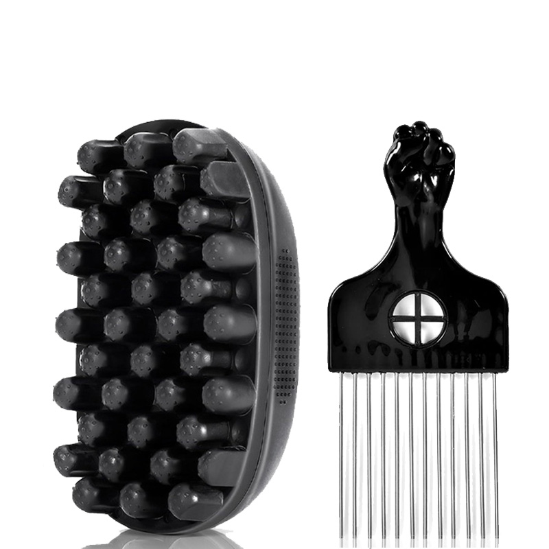Afro Pick Comb - Set de 2 piezas para peinar