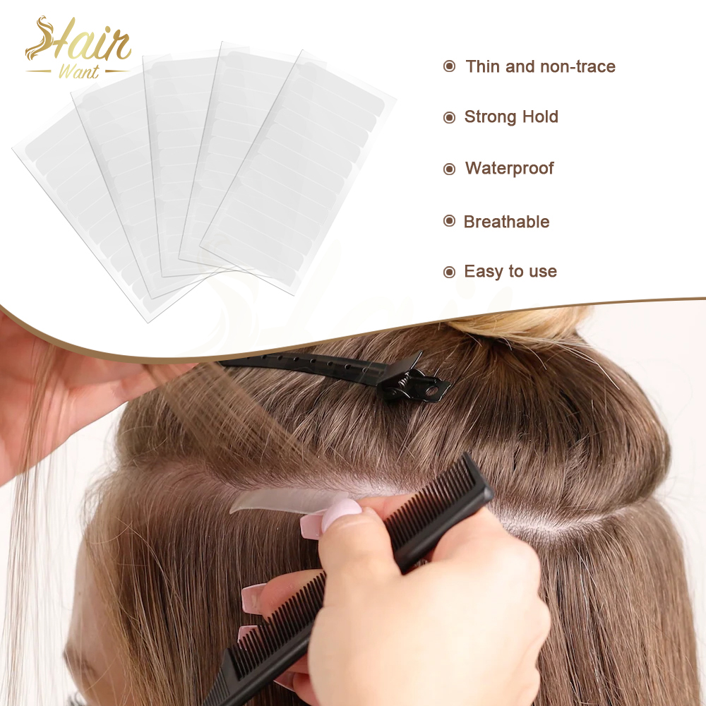 Hair Want 60Tabs cinta de un s - Hair Extension Tape In reseña y precio